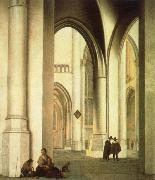 Pieter Jansz Saenredam interior of the st.bavo church,haarlem France oil painting artist